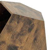 25.98'' Shaped Modern Pet Furniture Cat Kennel Side Table MDF Multi-Purpose Furniture Antique Wood Color - V.I.P Digital Presence
