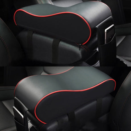 Leather Car Central Armrest Pad Black Auto Center Console Arm Rest Seat Box Mat Cushion Pillow Cover Vehicle Protective Styling - V.I.P Digital Presence