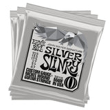 Ernie Ball John Mayer Silver Slinky Nickel Wound Electric Guitar Strings 3-Pack Tin - 10.5-47 Gauge - V.I.P Digital Presence