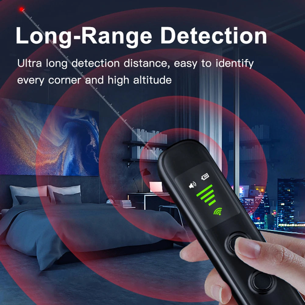 T66 GPS Tracker Detector Multifunctional Infrared Anti-Positioning Anti-Eavesdropping Tracking Scanning Camera Detector for Car - V.I.P Digital Presence
