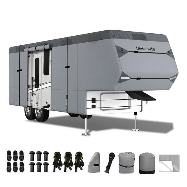 Umbrauto 5th Wheel RV Cover Upgraded 7 Layers Top Anti-UV Waterproof Breathable Camper Covers - V.I.P Digital Presence