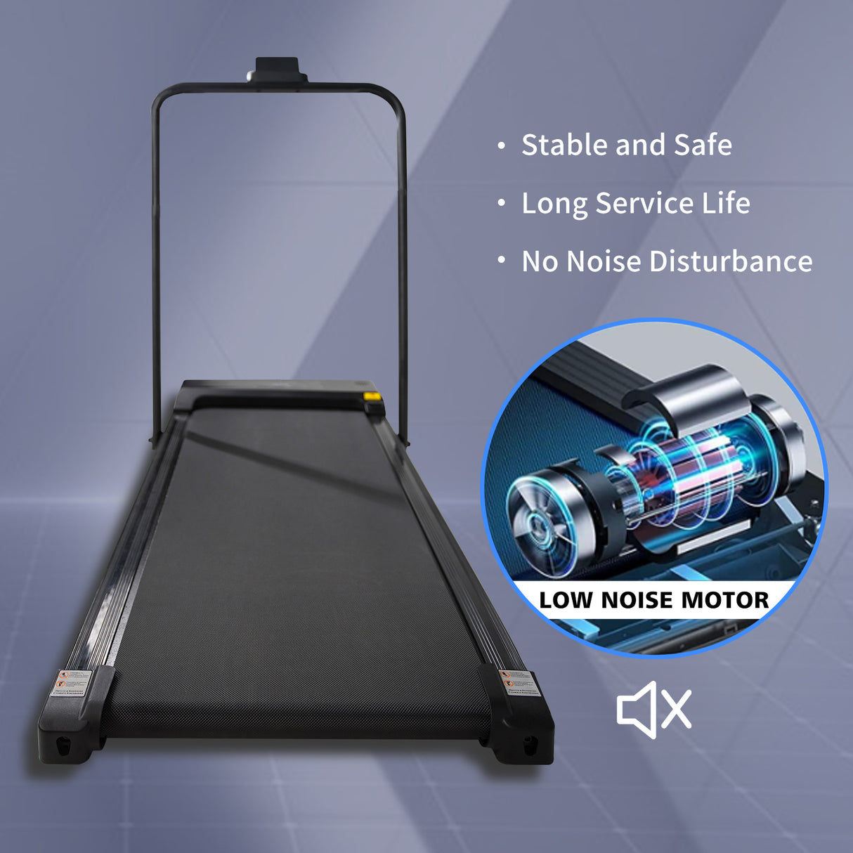 Walking Pad Treadmill Under Desk 2 in 1 Folding Portable Treadmill for Home Office Walking Jogging Machine 240 lb Capacity Black - V.I.P Digital Presence