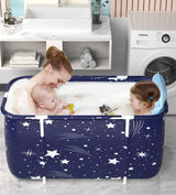 120CM Bathtubs Folding Bath Bucket Thicken Shower Barrel Adult IceTub Baby Swimming Pool Insulation Family Bathroom SPA Tub - V.I.P Digital Presence