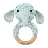 Carving Name Baby Soothing Bell Newborn Gift Bath Gift Knitted Cartoon Doll