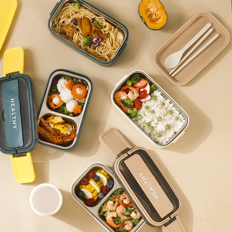 Microwave-heatable 316 stainless steel sealed single-layer compartment insulation lunch box lunch box bento box - V.I.P Digital Presence