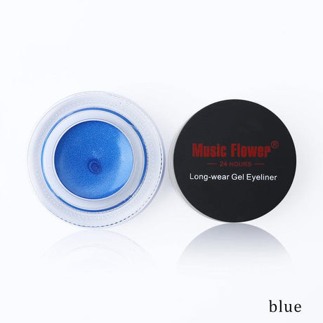 Music Flower Brand Black Waterproof Eyeliner Gel Makeup Cosmetic Gel Eye Liner With Brush 24 Hours Long-lasting - V.I.P Digital Presence