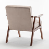 Solid wood frame living room chair, accent chair with thick backrest, casual chair Indoo - V.I.P Digital Presence