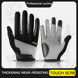 Outdoor sports men's and women's anti slip and wear-resistant fitness bicycles breathable full finger riding touch screen gloves - V.I.P Digital Presence