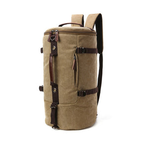 Men Travel Backpack Male Canvas Luggage Duffel Cylinder Bag Mountaineering Hiking Backpack For Men - V.I.P Digital Presence