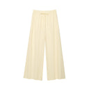 Elegant Solid Color Bubble Sleeve Blouse and Long Pants  Style Fashion Casual Loose Fit - V.I.P Digital Presence