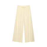 Elegant Solid Color Bubble Sleeve Blouse and Long Pants  Style Fashion Casual Loose Fit - V.I.P Digital Presence