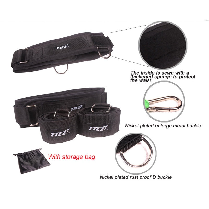 TTCZ Fitness Bounce Trainer Rope Resistance Band  Basketball Tennis Running Jump Leg Strength Agility Training Strap  equipment - V.I.P Digital Presence