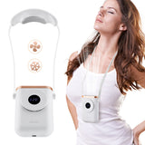 3-Speed Hanging Neck Fan Cooling Portable Leafless Electric Fan USB Lazy Hanging Neck Small Fan Outdoor Fan - V.I.P Digital Presence