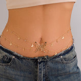 Tassel Butterfly Pendant Double layer Waist Chain for Women's Sexy Street Photography Single circle Metal Body Chain - V.I.P Digital Presence