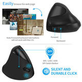 Ergonomic Optoelectronic Silent Charging 2.4G Wireless Mouse Vertical and Handheld - V.I.P Digital Presence