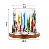 Hand drawn rotating glass cups multiple multi-purpose whiskey glasses rotating glass cups - V.I.P Digital Presence