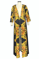 Printed Plunge One-Piece and Cover Up Swim Set - V.I.P Digital Presence