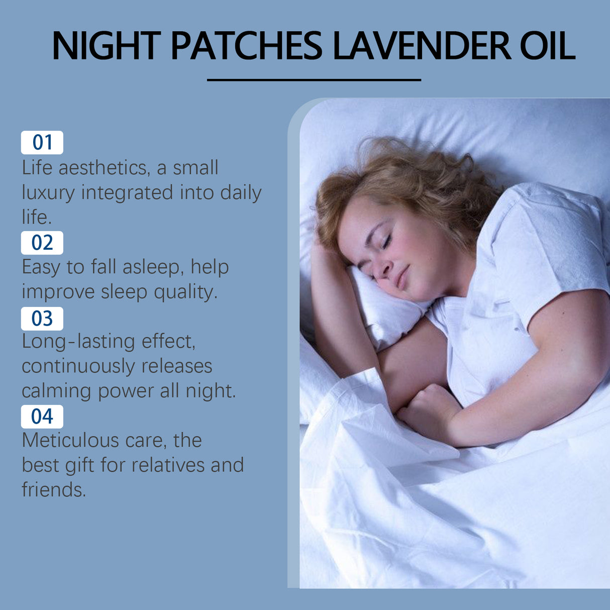 Blue Wind Chime Sleep Care Patch Night Care Sleep Fragrance Household Fragrance Essential Oil Patch - V.I.P Digital Presence