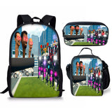 New 3PC-SET Skibidi Toilet Man Backpack Custom Game Peripheral Schoolbags For Primary Secondary School Teenage - V.I.P Digital Presence