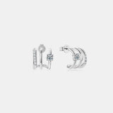 Moissanite 925 Sterling Silver Earrings - V.I.P Digital Presence