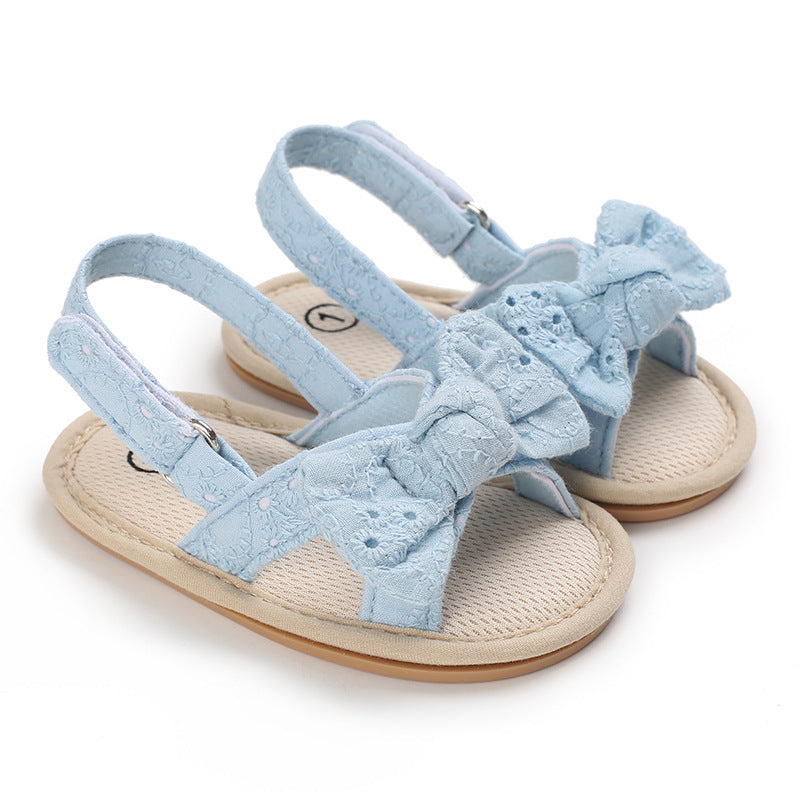 Baby Shoes Summer New 0-1 Year Old Rubber Sole Bow Sandals Toddler Shoes Baby Shoes - V.I.P Digital Presence