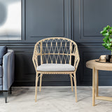 Outdoor dinner simple bamboo woven chair table legs - V.I.P Digital Presence