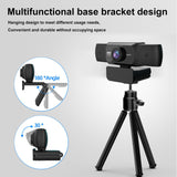 1080P high-definition computer camera with 360 degree rotatable video conferencing and live streaming of online courses - V.I.P Digital Presence