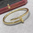 Precision Thick Plating Head and Tail Diamond Fashion Three-Circle Full Diamond Couple Bracelet - V.I.P Digital Presence