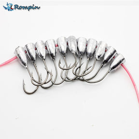 Rompin 10pcs/bag overturned hook lead fishing hooks - V.I.P Digital Presence