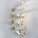 12pcs 3D Hollow Butterfly Wall Sticker for Home Decor DIY Butterflies Fridge stickers  Room Decoration Party Wedding Decor - V.I.P Digital Presence