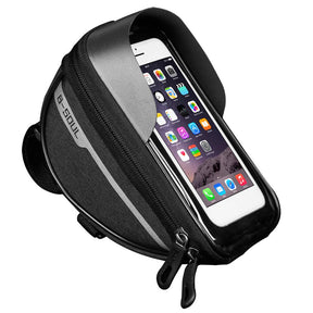 Cycling Bicycle Bike Head Tube Handlebar Cell Mobile Phone Bag Case Holder Case Pannier Waterproof Touchscreen Polyester Bike ba - V.I.P Digital Presence