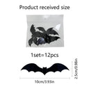 Halloween 3D Butterfly Bat Home Decor Wall Sticker 12 Pack Butterfly Sticker Wall Sticker - V.I.P Digital Presence
