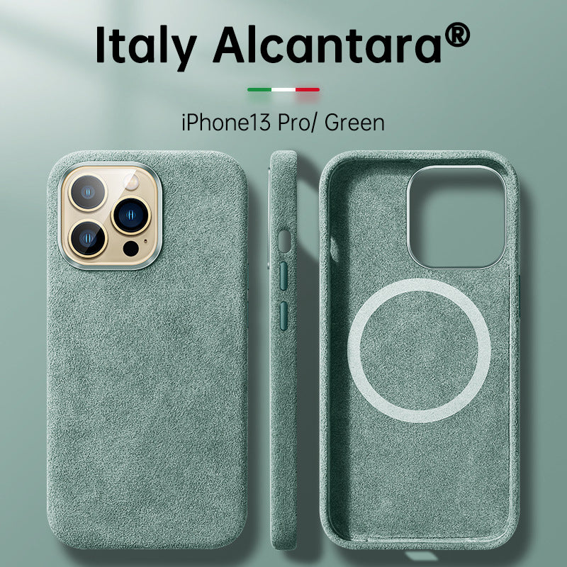Italian Alcantara Case for iPhone 15 Pro Max Business Leather Phone Back Cover for iPhone 13 Pro Max Magnets - V.I.P Digital Presence