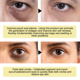 Gold Snail Collagen Eye Mask, Reduces Fine Lines And Puffiness, Hydrates Tightens And Anti-wrinkle Eye Mask