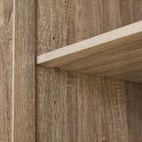 Storage Cabinet with Two Doors for Bathroom, Office, Adjustable Shelf, MDF Board, Brown - V.I.P Digital Presence