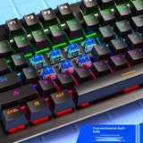 Cracked K880 Hot Swappable Mechanical Keyboard, Esports Game, Green Axis Office Computer Keyboard, Wired Mechanical Keyboard - V.I.P Digital Presence