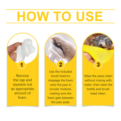 Pet Foot Foam Cleanser Deep Cleaning Dog And Cat Foot Care Moisturizing - V.I.P Digital Presence