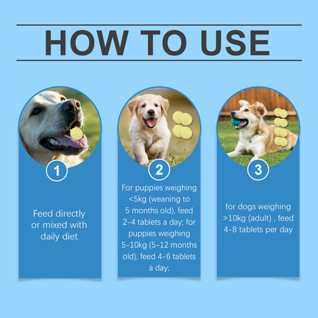 Multivitamin Tablets For Dogs, Cats, Dogs And Pets Absorb Nutritional Health Supplements - V.I.P Digital Presence