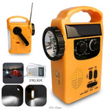 Outdoor Emergency Hand Crank Solar Dynamo AM/FM Radios Power Bank with LED Lamp - V.I.P Digital Presence
