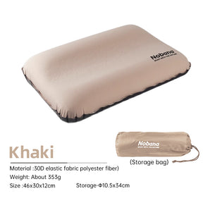 Outdoor 3D Sponge Pillow Automatic Inflatable Pillow Camping Tent Air Cushion Pillow Travel Portable Cervical Neck Pillow - V.I.P Digital Presence