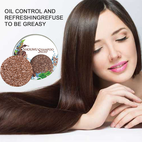 Polygonum Multiflorum Shampoo Cake, Nourishing Root Essential Oil Shampoo Black Soothing Vegetable Shampoo - V.I.P Digital Presence