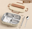 Microwave-heatable 304 stainless steel compartment sealed insulation lunch box lunch box - V.I.P Digital Presence