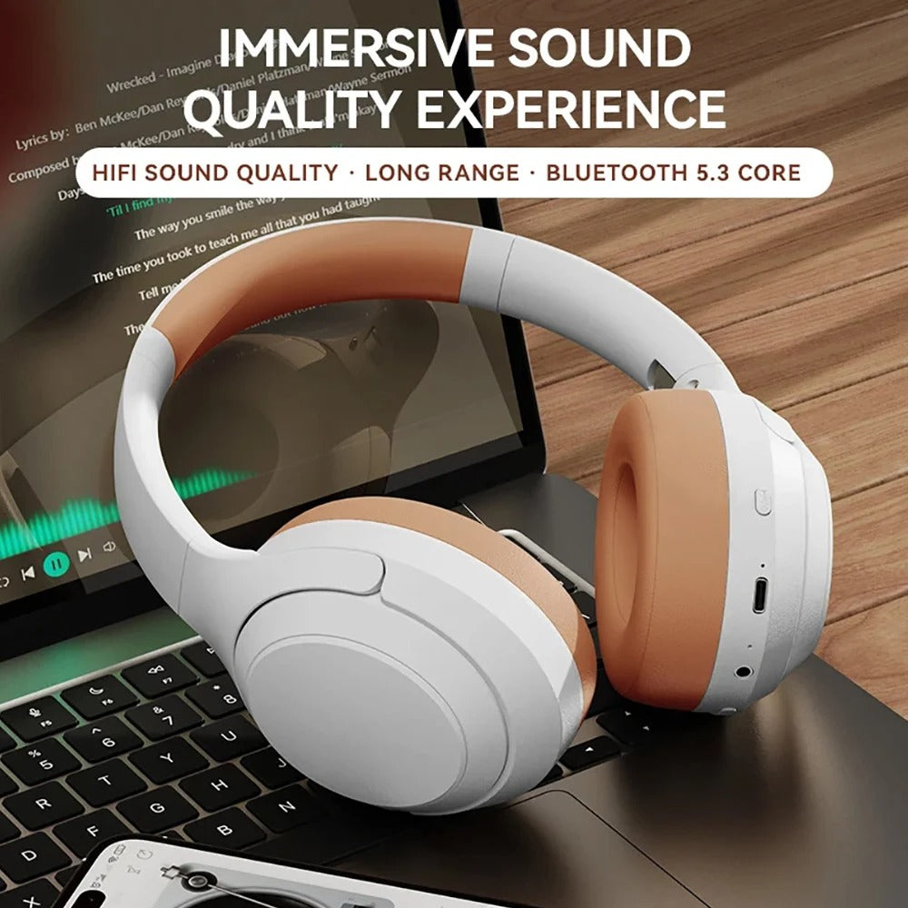 DR83 Bluetooth Long Range Gaming Earphones, Wireless Headwear Bluetooth Earphones for Call - V.I.P Digital Presence