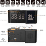 Creative S-shaped Dual-Screen RGB Colorful Alarm Clock, Adorable Cartoon Night Light Electronic Clock - V.I.P Digital Presence