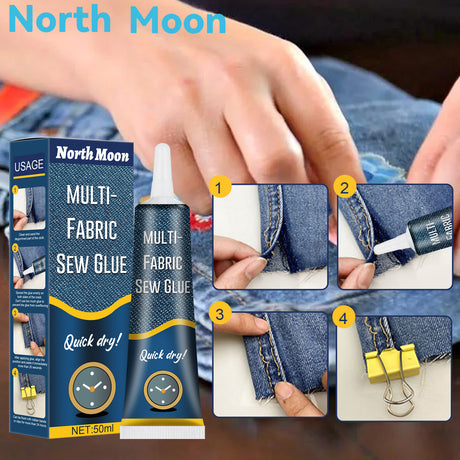 North Moon Fabric Sewing Glue Special Glue For Clothes Printing Pants Insoles Jeans Hole Fabric Glue - V.I.P Digital Presence