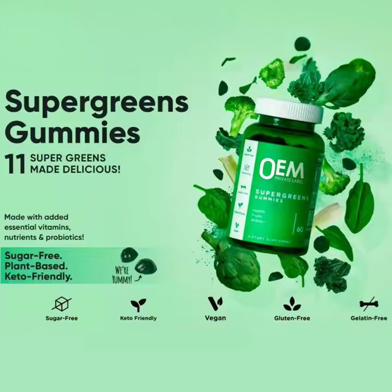 Vegetarian chlorophyll gummies super green vitamin gummies - V.I.P Digital Presence
