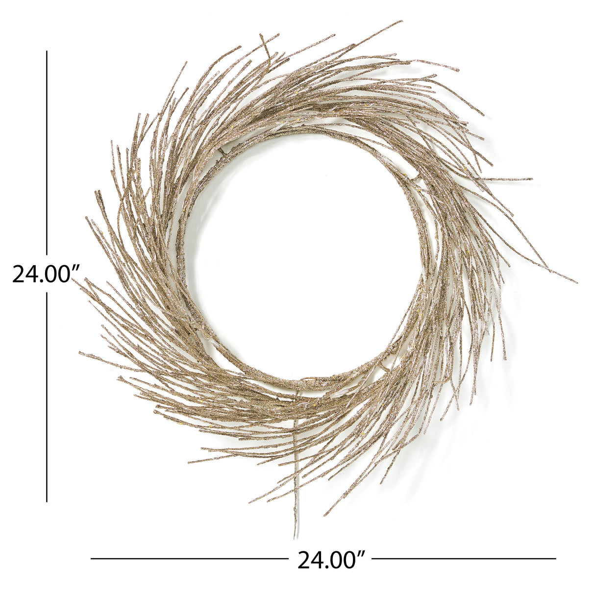 24" PAPER WREATH WITH LED LIGHTS - V.I.P Digital Presence