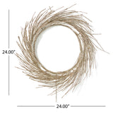 24" PAPER WREATH WITH LED LIGHTS - V.I.P Digital Presence