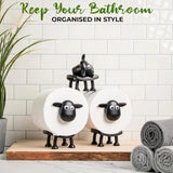 Cute sheep shaped toilet paper holder suitable for fashionable home decoration tissue box storage bathroom accessories decoration rack - V.I.P Digital Presence