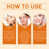 Kit de cuidado facial con vitamina C, hidratante, rejuvenecedor y para pieles sensibles.